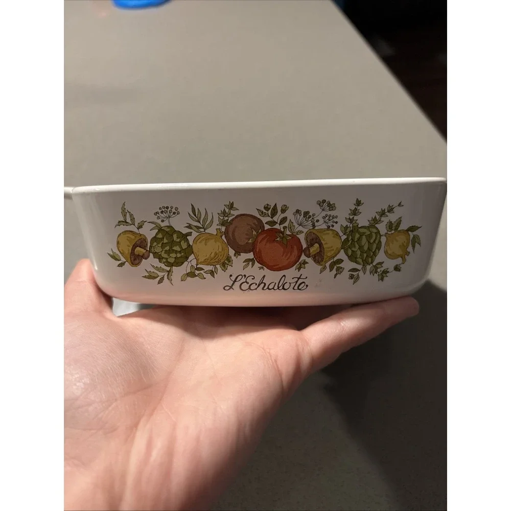 Vintage Corning Ware A-1-B Spice of Life L'Echalote Casserole Dish‎ 1 Qt NO LID